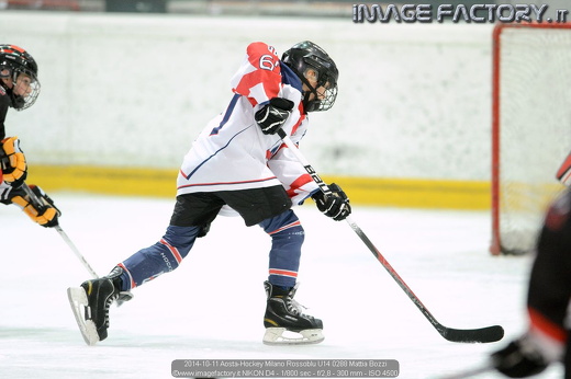 2014-10-11 Aosta-Hockey Milano Rossoblu U14 0288 Mattia Bozzi